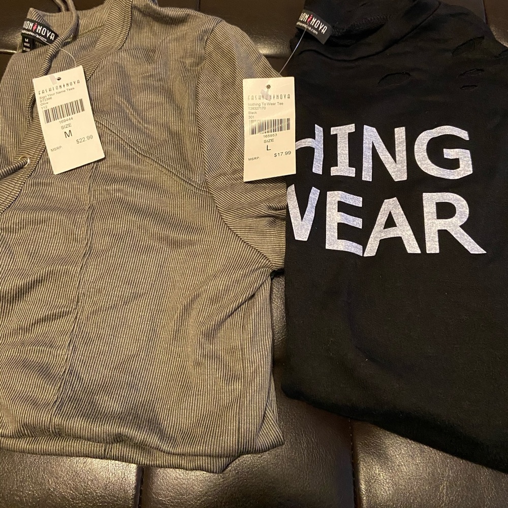 Two Fashion Nova tops for the price of one